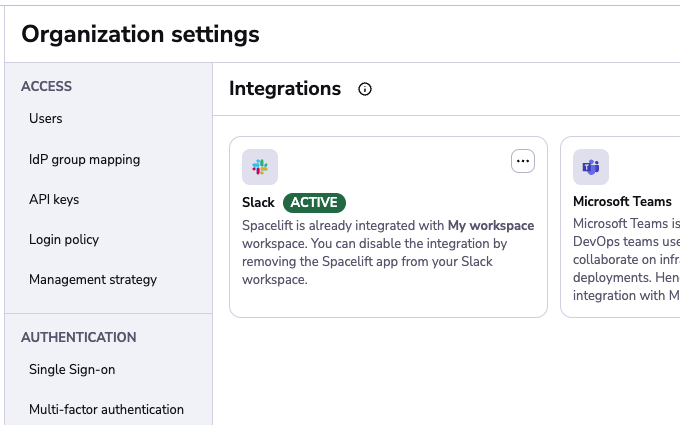 Integration active