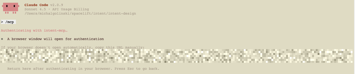 Claude Code: Opening the browser for authentication