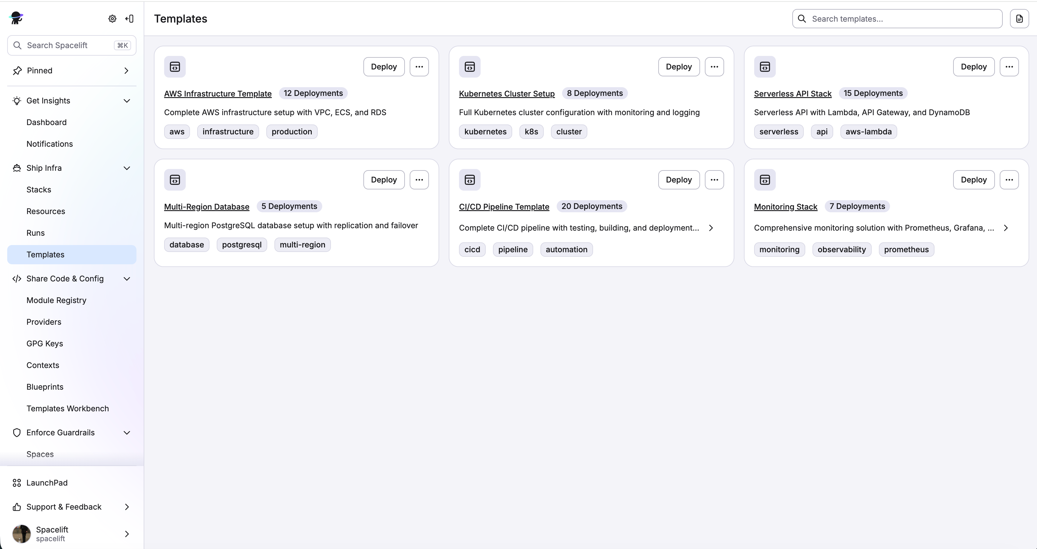 Templates Marketplace