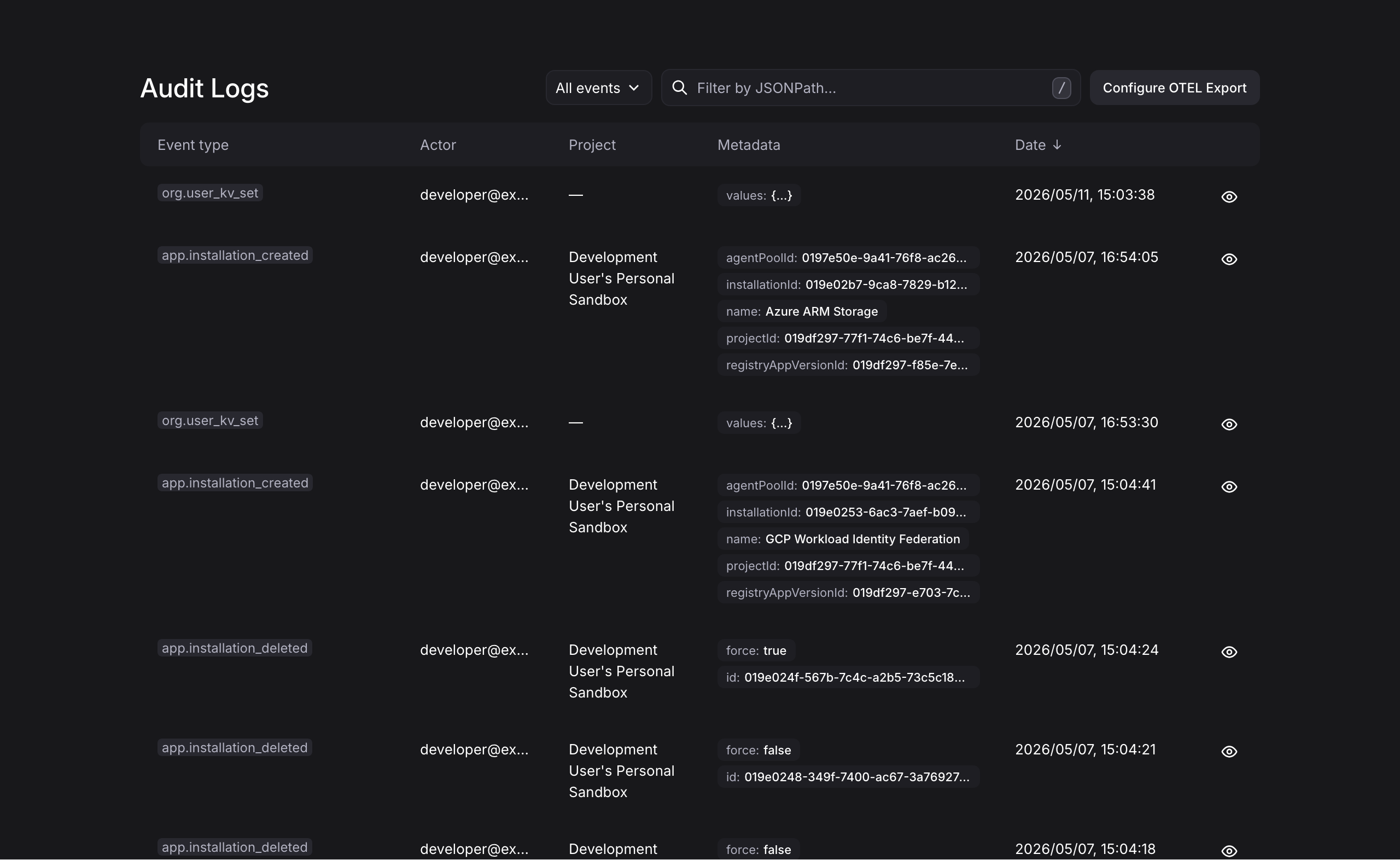 Audit Logs