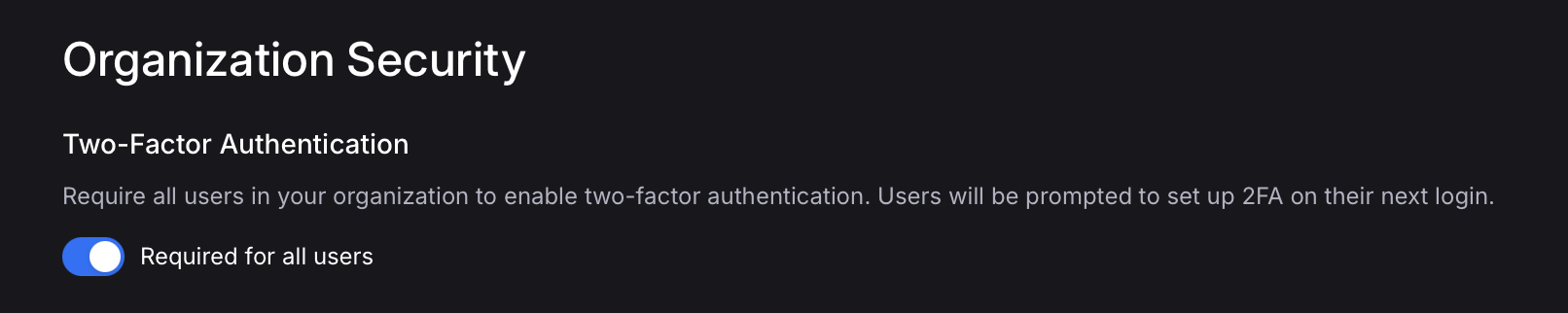 Two-Factor Enforcement