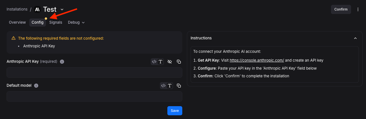 App Configuration