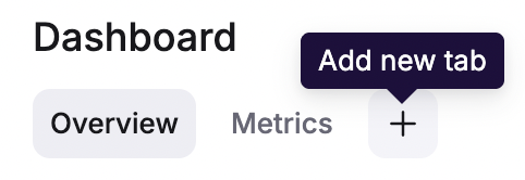 Add new view to dashboard