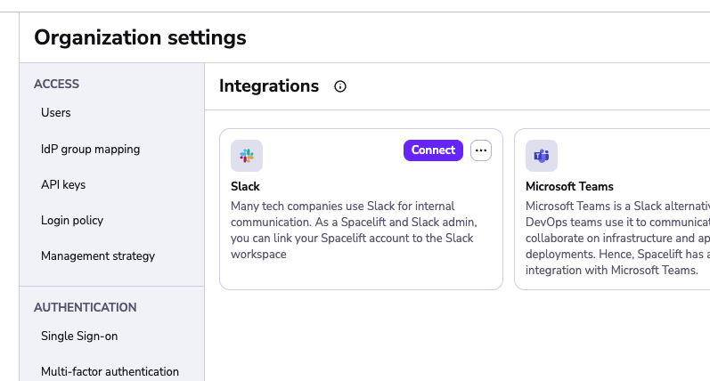Connect to Slack