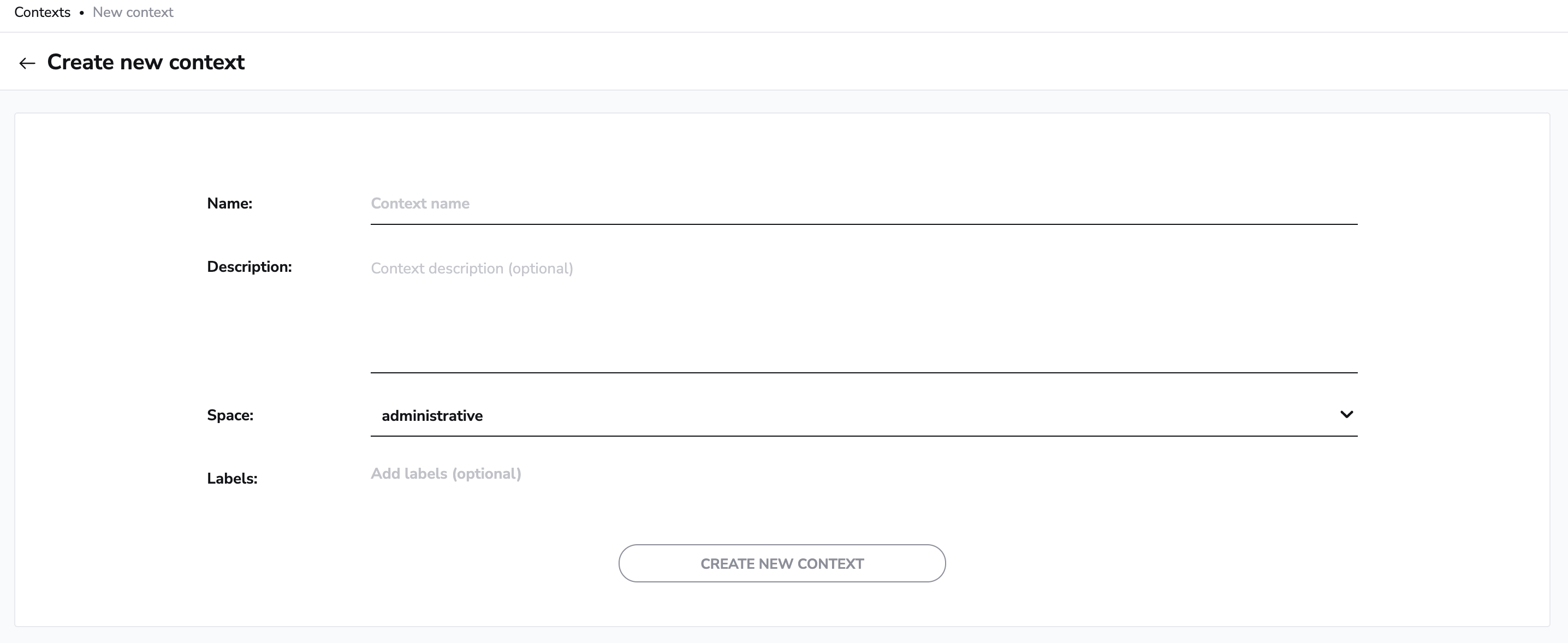 Create a new context