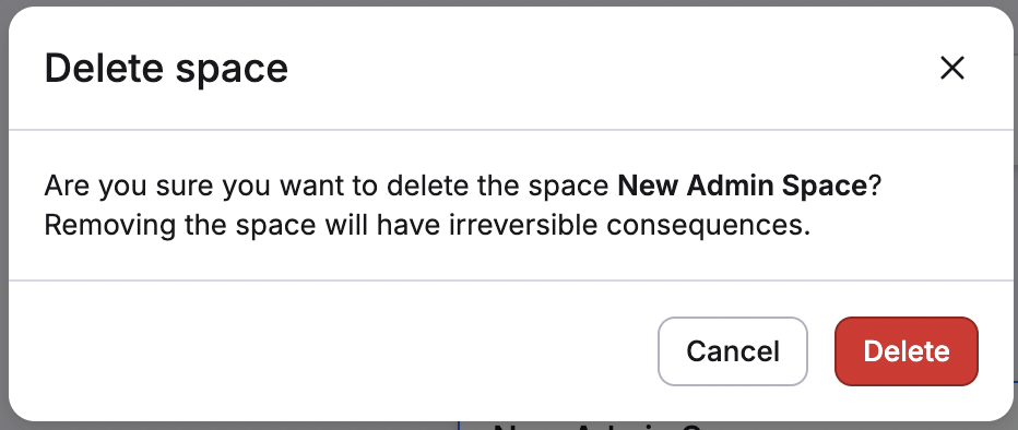 Delete a space