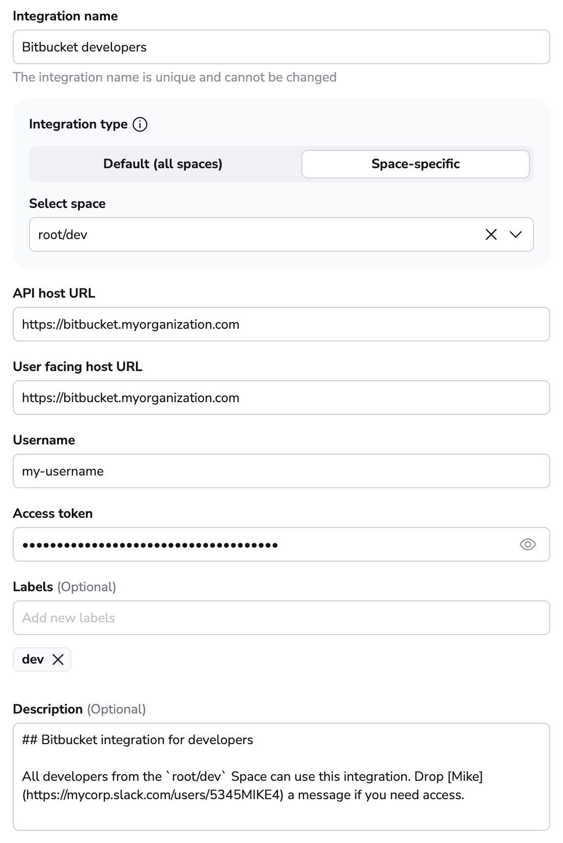 Completed integration