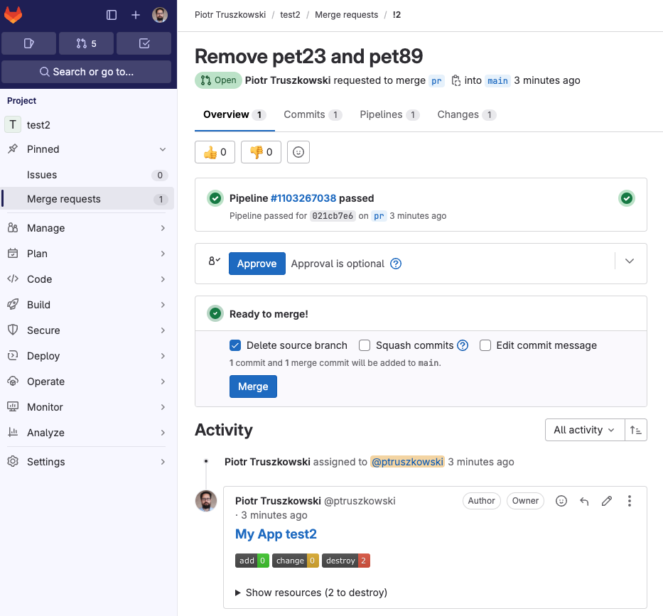 GitLab PR View