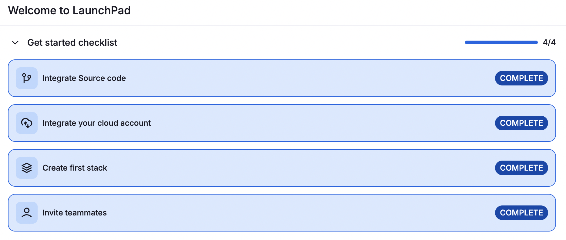 LaunchPad Step 4 complete