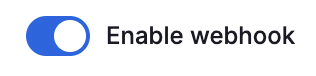Enabled webhook