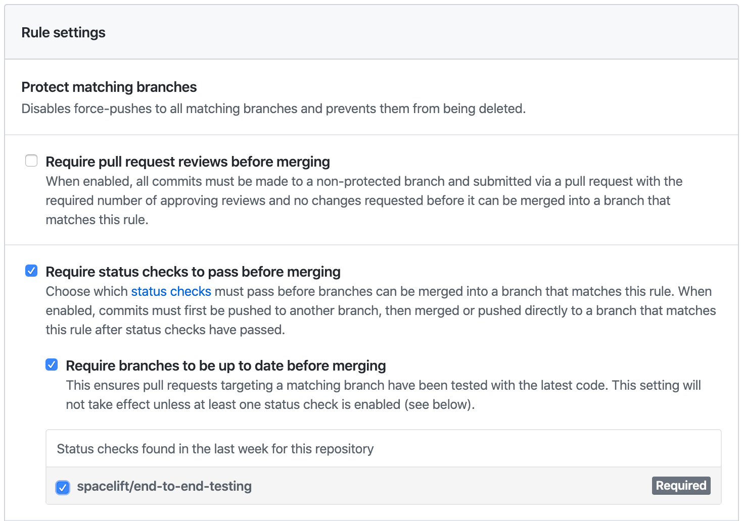 Protect branches with Spacelift
