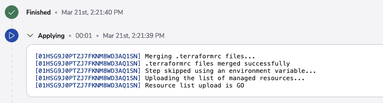 Skip applying variable set