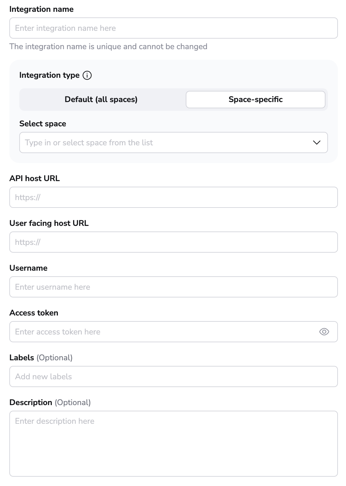 Create a Bitbucket integration