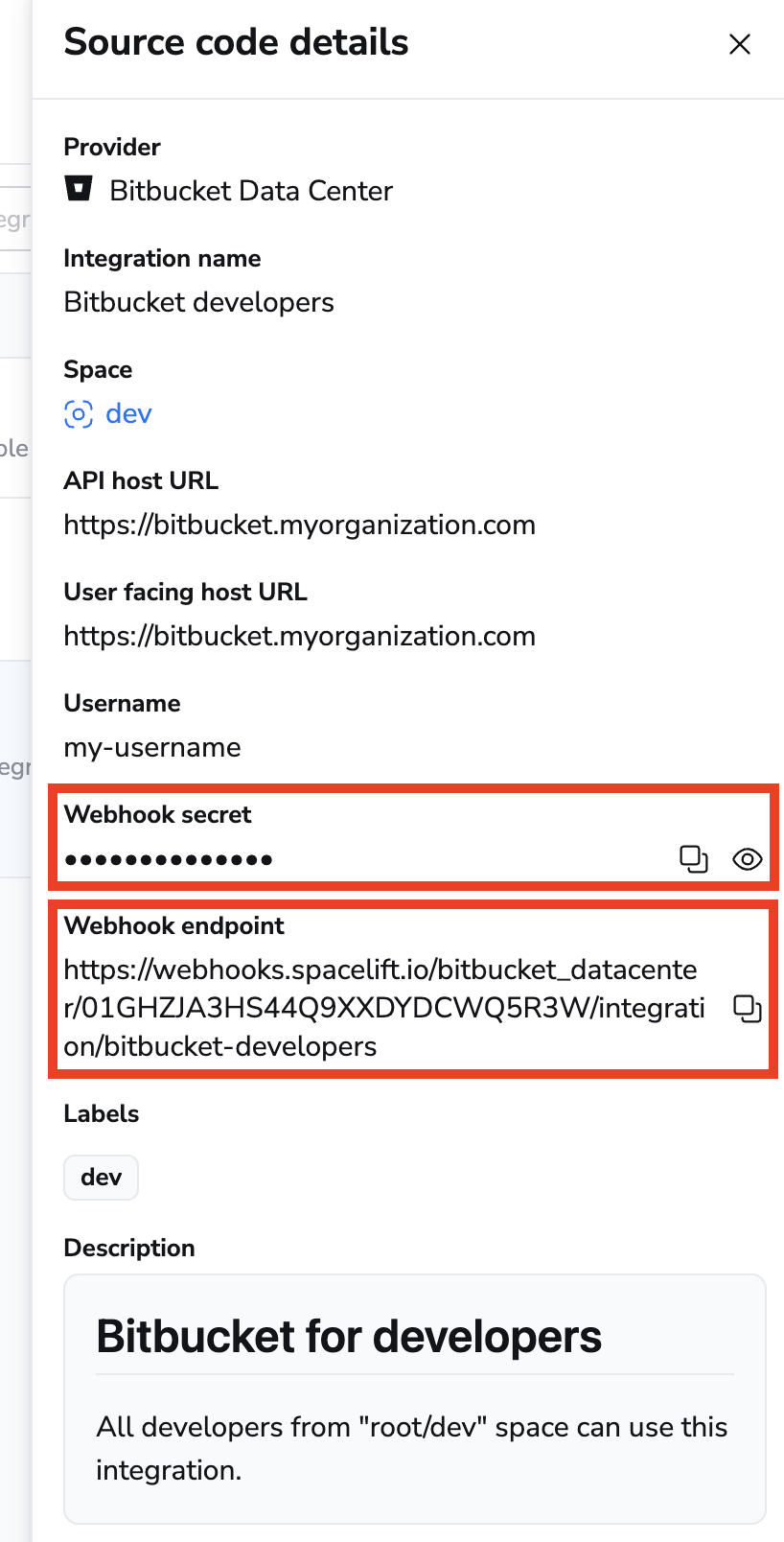 Find webhook endpoint and secret