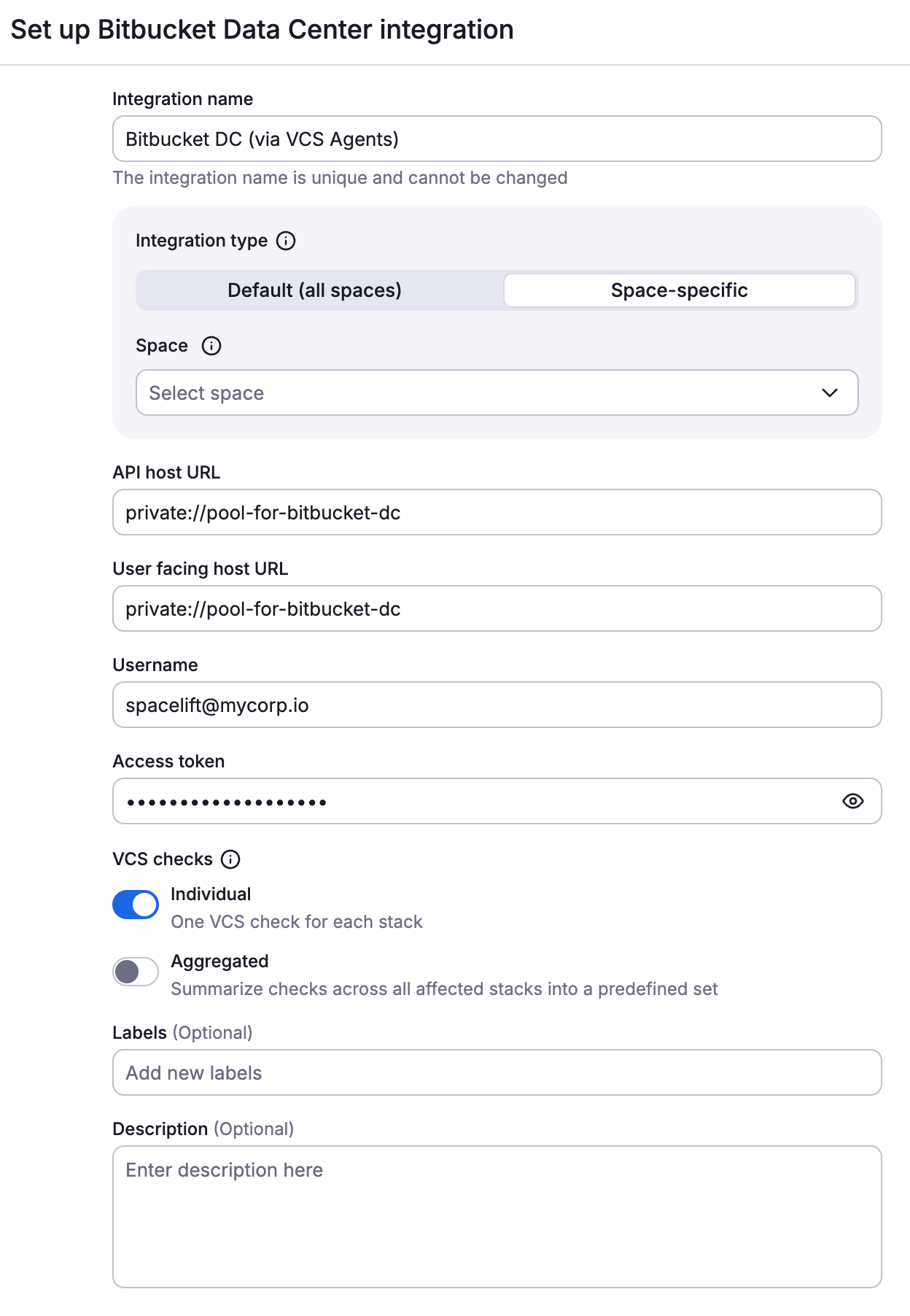 VCS agent integration example