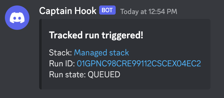 Discord receiving notification from Spacelift