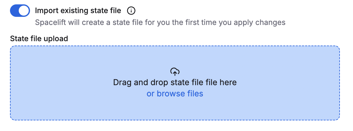 Import during stack creation