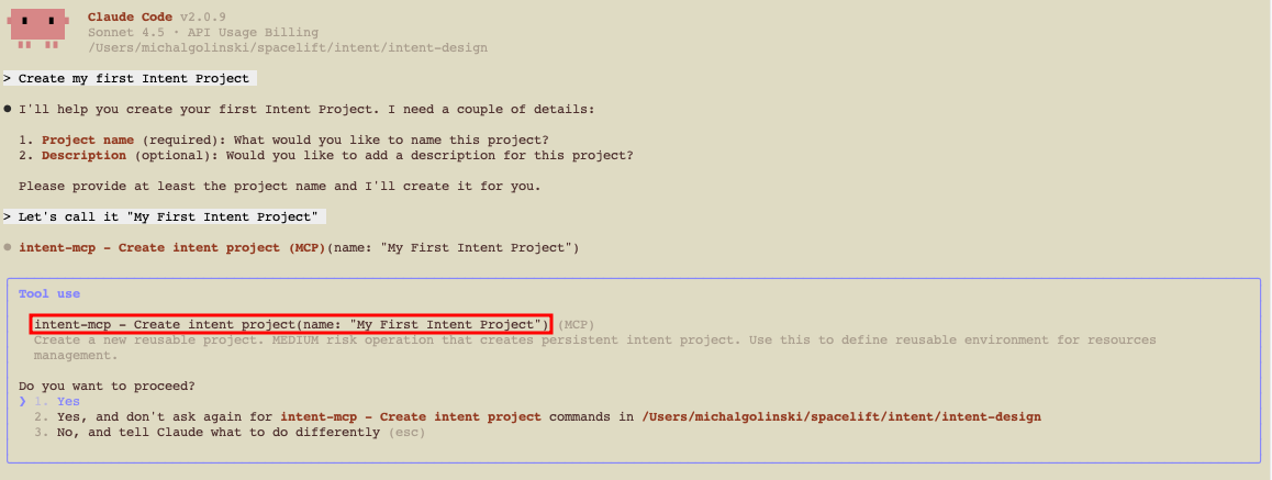 Claude Code: Creating a project