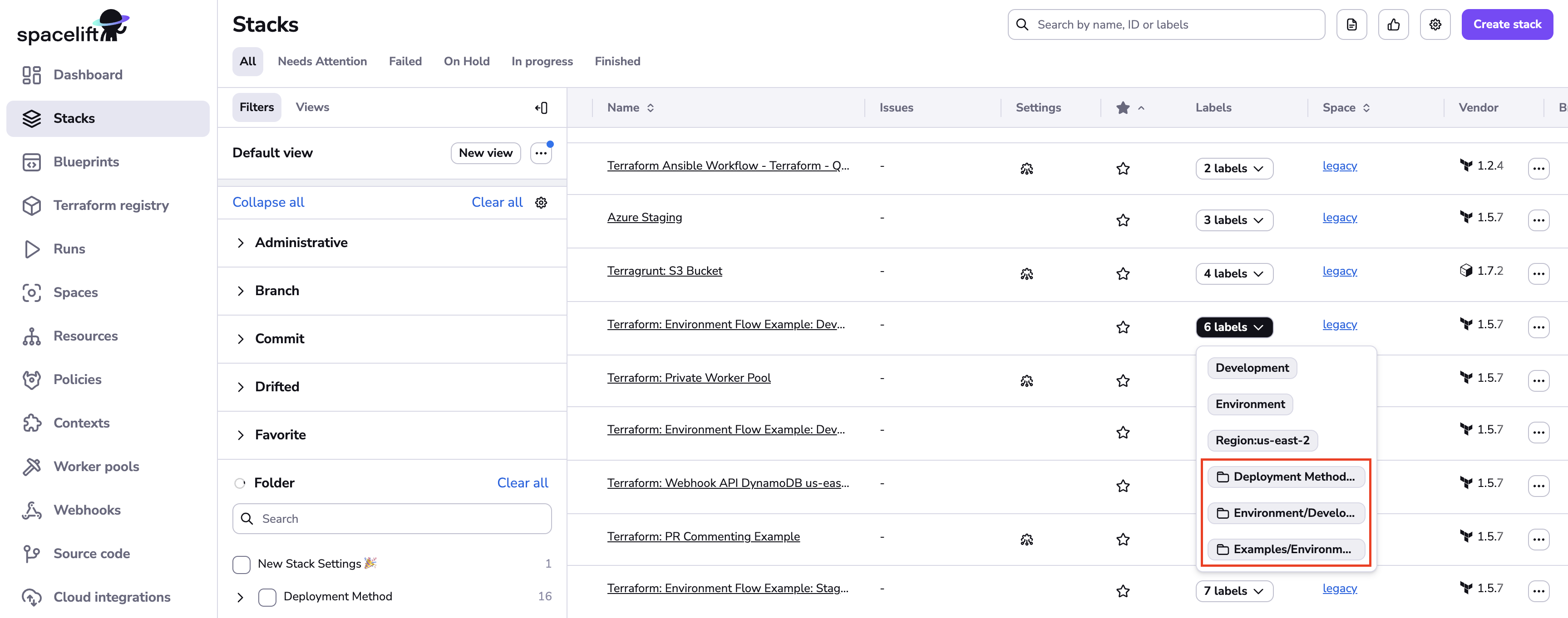 Folder icon for prefix