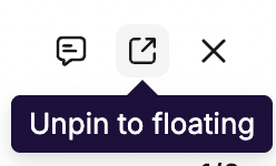 Unpin Learn panel