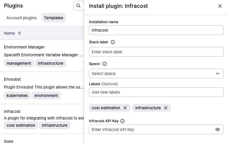 Install plugin