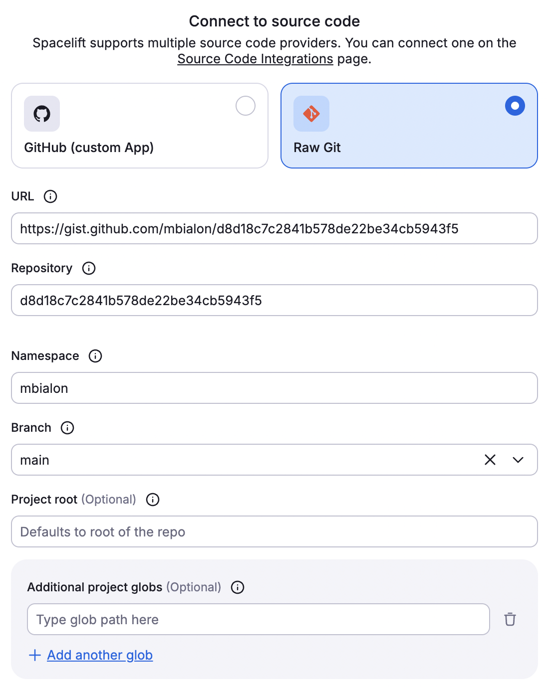 Use a GitHub gist