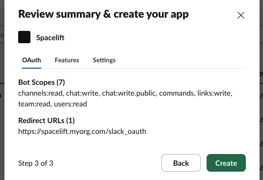 Create app