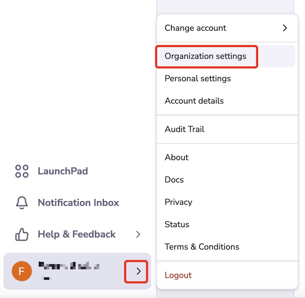 Click on Settings